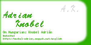 adrian knobel business card